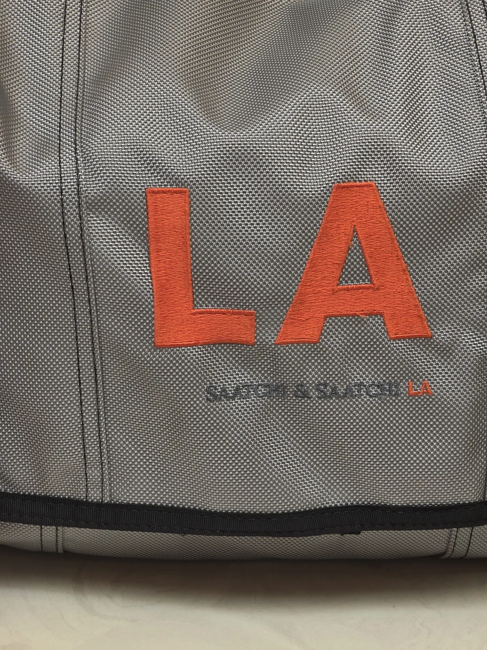 Timbuk2 Gray Messenger Bag with Orange LA Accent